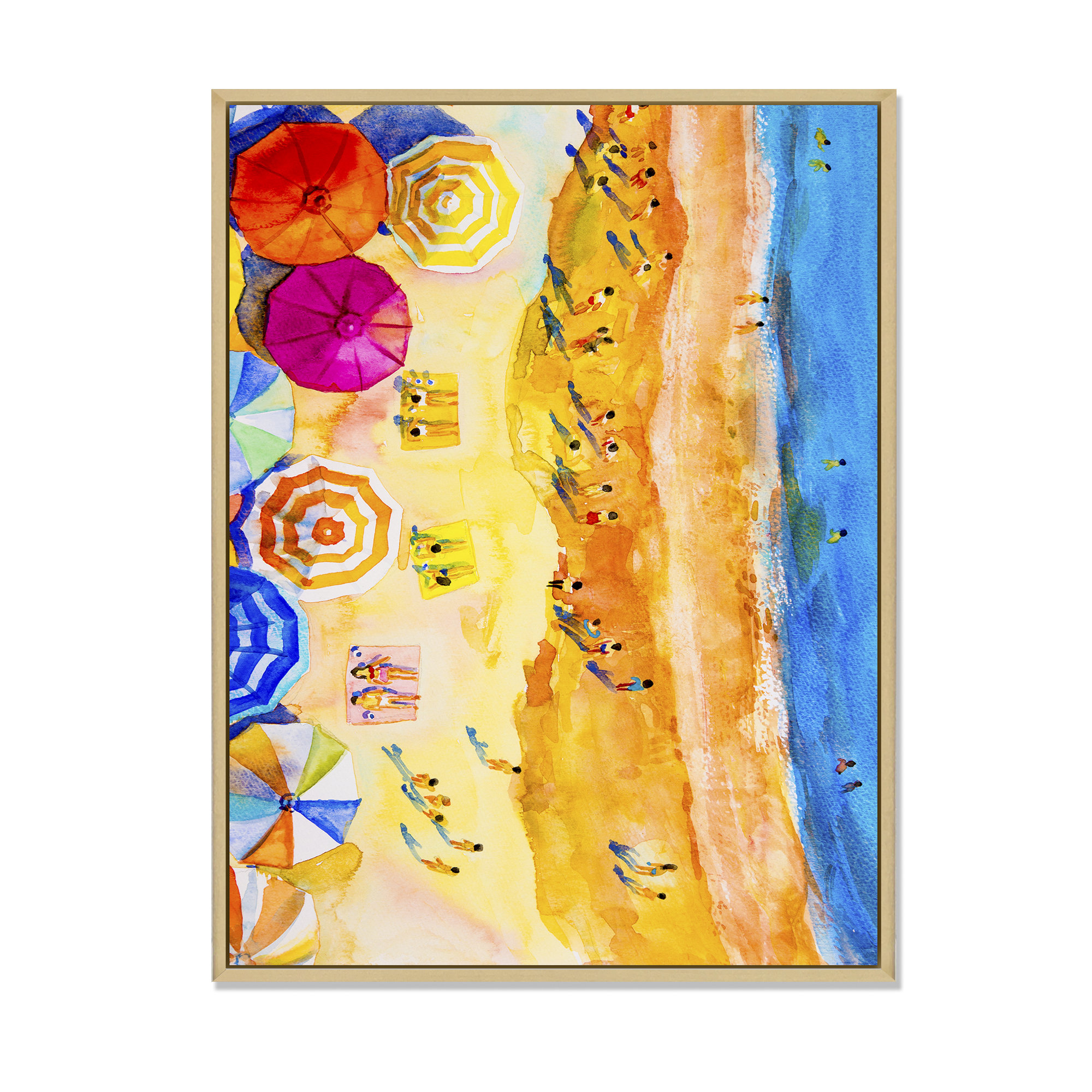 Highland Dunes Aerial Pastel Beach California II " Aerial Pastel Beach